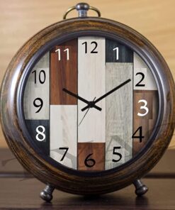 Tyagi Table Clock Antique Style Office Home Decor handicrafts Items Wedding Gift Bedroom Living Room Office Desk Clock