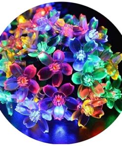 PESCA Flower Fairy String Lights, 15 Meter 100 LED with 8 Flashing Modes Christmas Lights for Diwali Home Decoration (Multicolour)