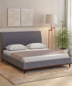 ZAIN Polyester 3D Printed Double Bedsheet