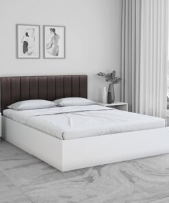 Fusion King Size Bed In White Colour