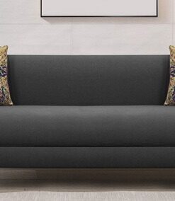 Niki 3 Seater Sofa In Charcoal Grey Colour