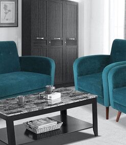 Rome Sofa Set (3+1+1) in Green Colour